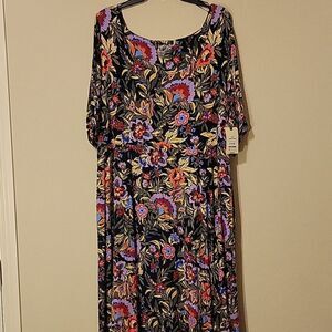 Terra & Sky woman's high low dress size 1X short sleeve CLEARANCE